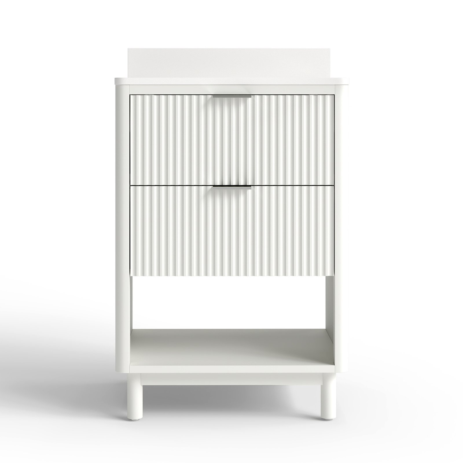 24 Inch Modern Solid Wood Bathroom Vanity with Quartz Countertop & Soft-Close Storage | OEM & Wholesale Supplier - Image 5