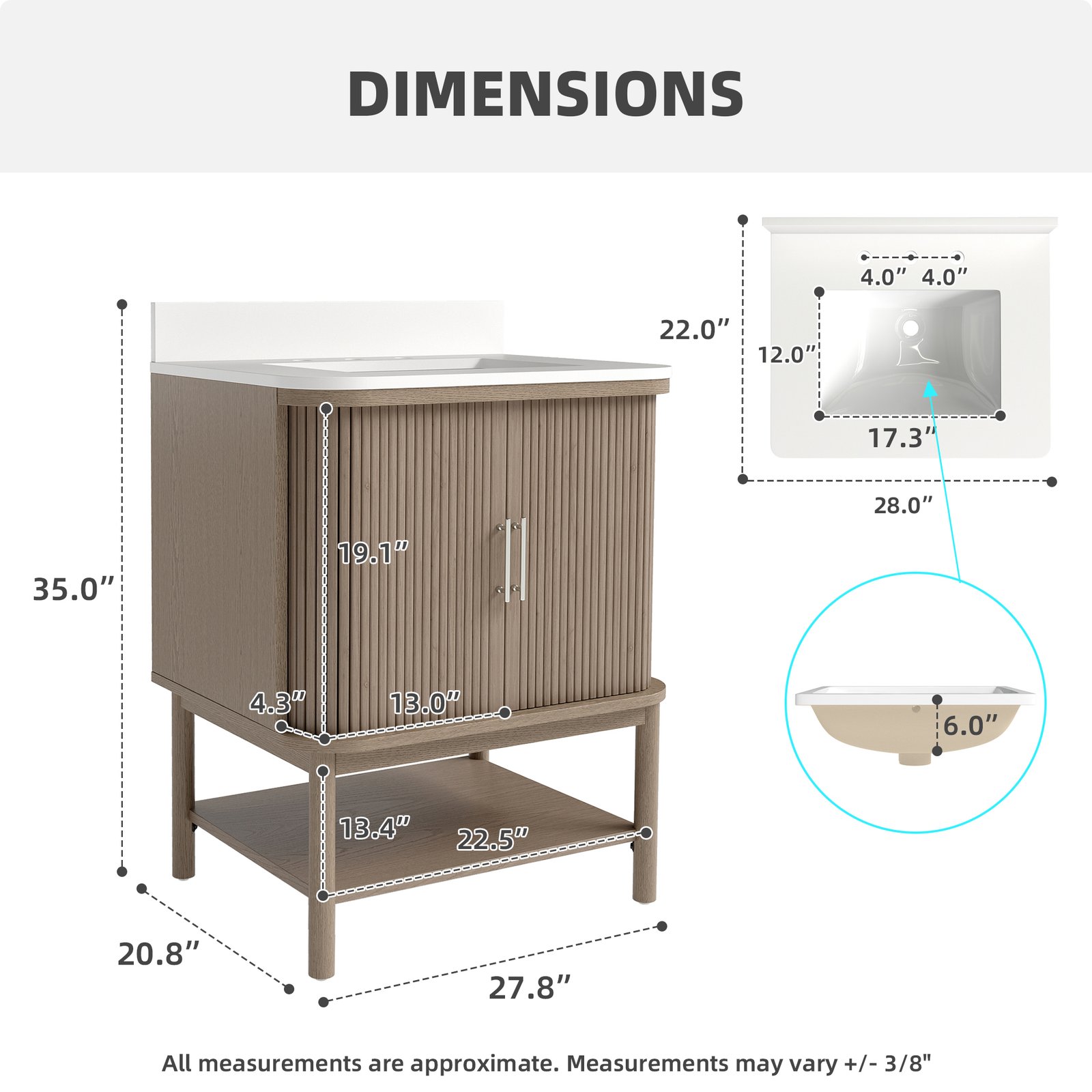 Modern Bathroom Vanity Manufacturer | Freestanding & Wall-Mounted Vanity with Engineered Stone Countertop - Image 7