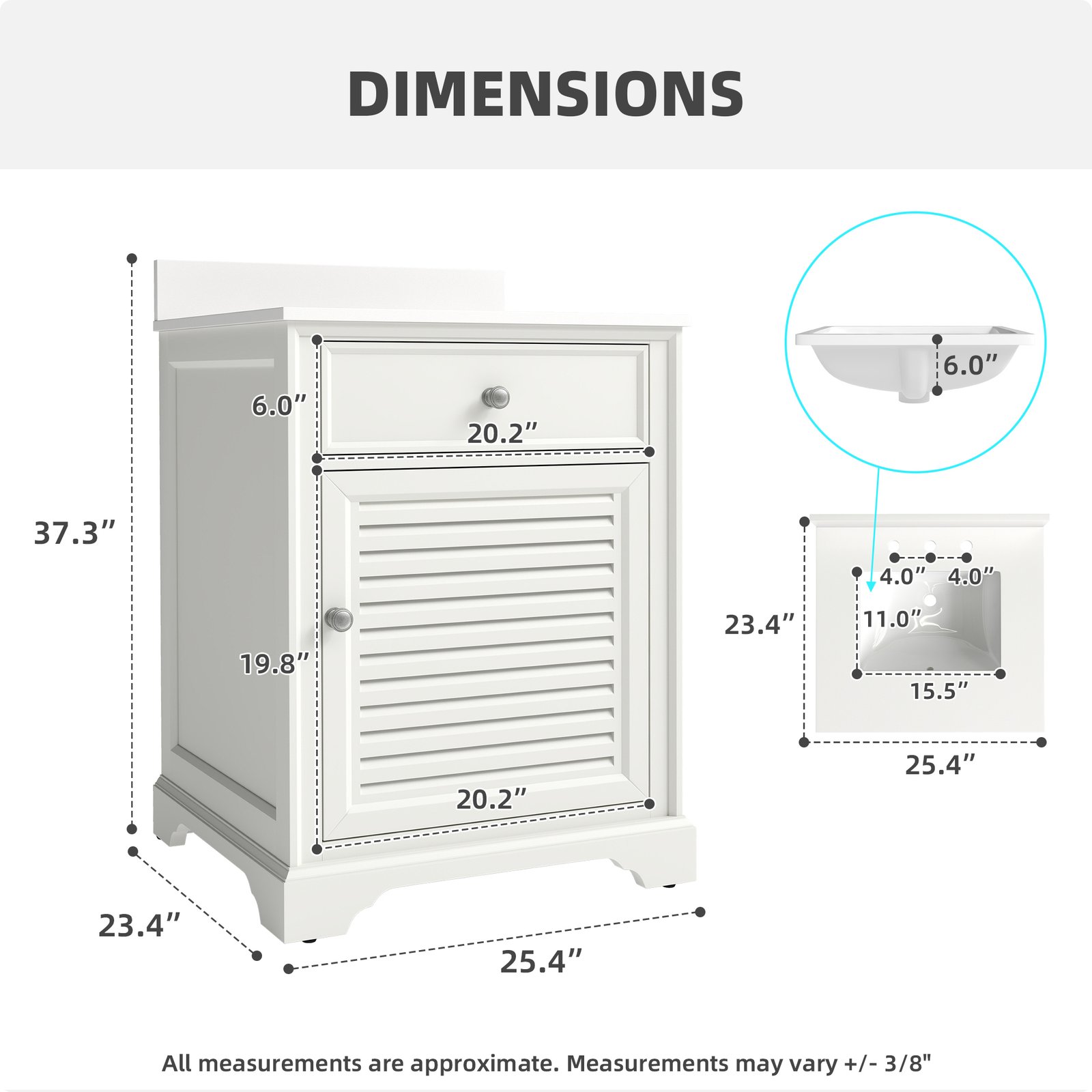 48" Solid Wood Bathroom Vanity with Quartz Countertop & Ceramic Sink | OEM & Wholesale Manufacturer - Image 4