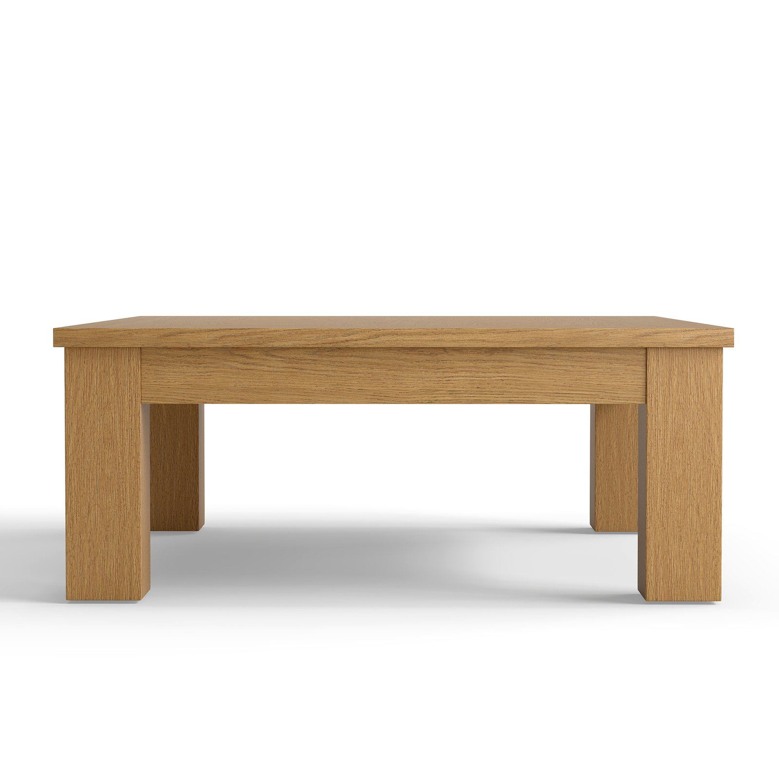 Custom Solid Wood End Table with Diamond Inlay & Storage Drawer | OEM Furniture Manufacturer - Image 2