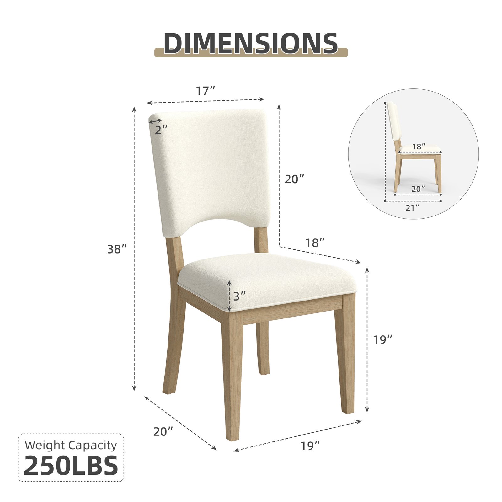 Modern Teddy Fleece Dining Chair with Solid Wood Frame | Wholesale Dining Chair Supplier - Image 2